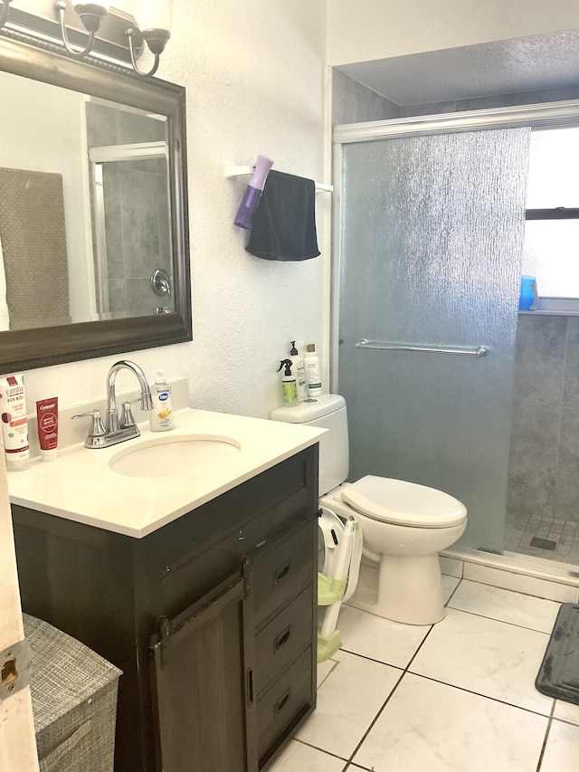 409 NE Oleander Ave, Port Saint Lucie, FL 34952 - bathroom with vanity and a stall shower