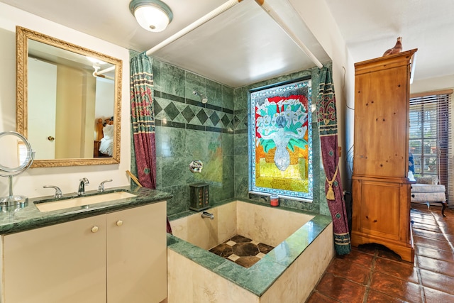 918 Grace Ave, Lake Worth, FL 33461 - bathroom with vanity and tile patterned floors