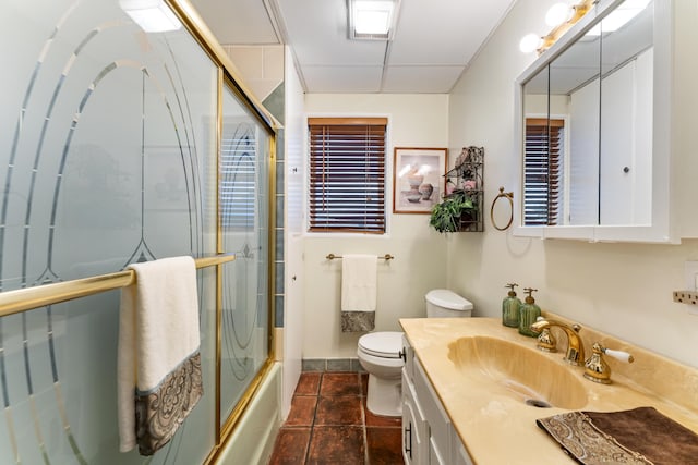 918 Grace Ave, Lake Worth, FL 33461 - bathroom with vanity and bath / shower combo with glass door