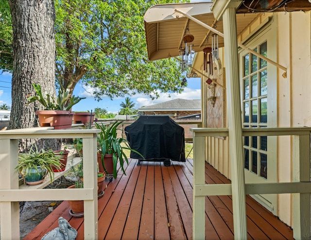 918 Grace Ave, Lake Worth, FL 33461 - wooden terrace featuring area for grilling