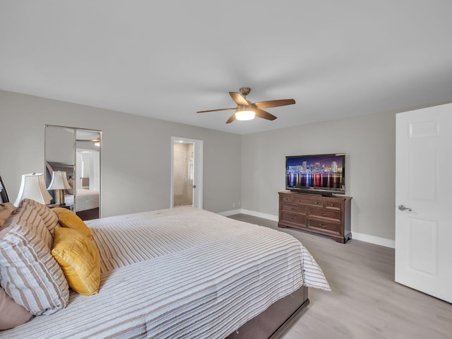 1598 SW 19th St, Boca Raton, FL 33486 - bedroom featuring wood finished floors and ceiling fan