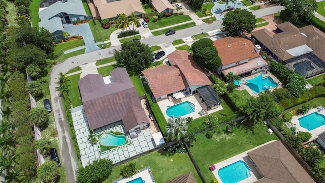 1598 SW 19th St, Boca Raton, FL 33486 - aerial view of residential area featuring a pool