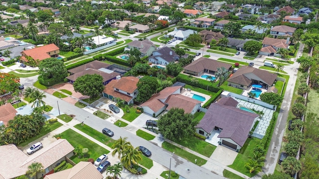 1598 SW 19th St, Boca Raton, FL 33486 - aerial view of property and surrounding area featuring a pool and nearby suburban area