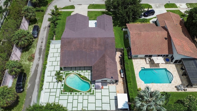 1598 SW 19th St, Boca Raton, FL 33486 - aerial view of property and surrounding area featuring a pool