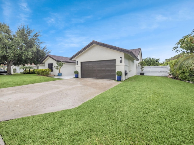 1598 SW 19th St, Boca Raton, FL 33486 - ranch-style house featuring an attached garage, driveway, stucco siding, and a tiled roof