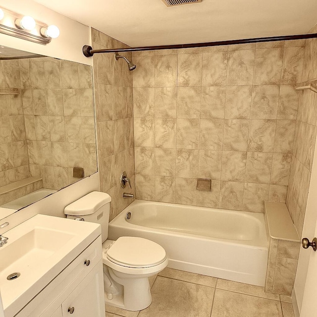 1119 Green Pine Blvd Unit C1, West Palm Beach, FL 33409 - full bathroom with tile patterned flooring, vanity, and washtub / shower combination