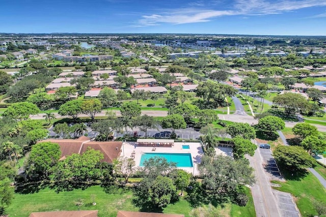 18619 Breezy Palm Way, Boca Raton, FL 33496 - aerial view of property and surrounding area with a pool