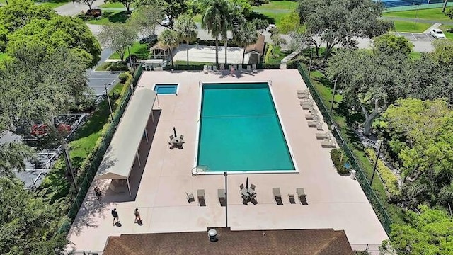 18619 Breezy Palm Way, Boca Raton, FL 33496 - aerial view of property and surrounding area featuring a pool