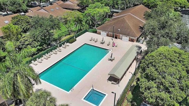 18619 Breezy Palm Way, Boca Raton, FL 33496 - aerial view of property and surrounding area with a pool