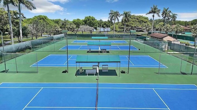 18619 Breezy Palm Way, Boca Raton, FL 33496 - view of tennis court featuring community basketball court
