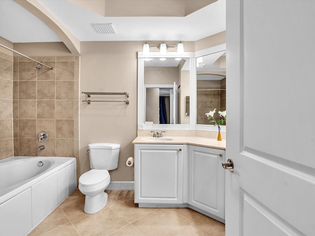 2 Renaissance Way Unit 302, Boynton Beach, FL 33426 - full bathroom featuring vanity, tile patterned flooring, and shower / bath combination