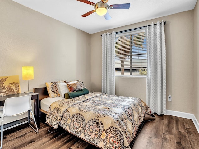 2 Renaissance Way Unit 302, Boynton Beach, FL 33426 - bedroom with wood finished floors and ceiling fan