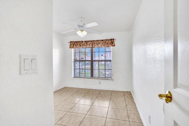 8140 Palm Gate Dr, Boynton Beach, FL 33436 - spare room featuring ceiling fan and light tile patterned floors