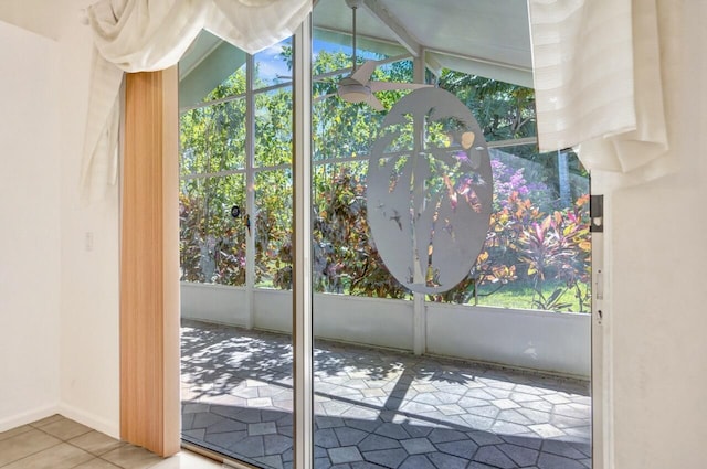 8140 Palm Gate Dr, Boynton Beach, FL 33436 - entryway with tile patterned floors