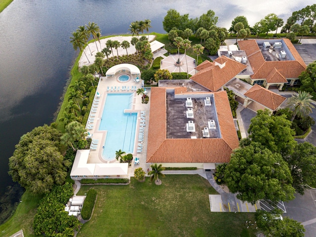 619 NW Monticello Pl, Port Saint Lucie, FL 34986 - aerial view of a pool