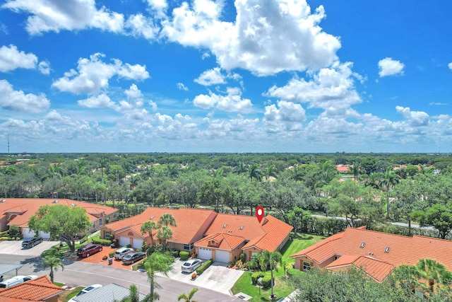9976 Seacrest Cir Unit D, Boynton Beach, FL 33437 - aerial view of residential area with a forest