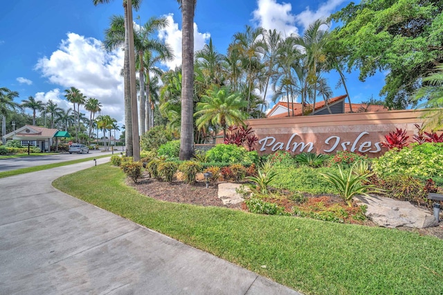 9976 Seacrest Cir Unit D, Boynton Beach, FL 33437 - community sign with a yard