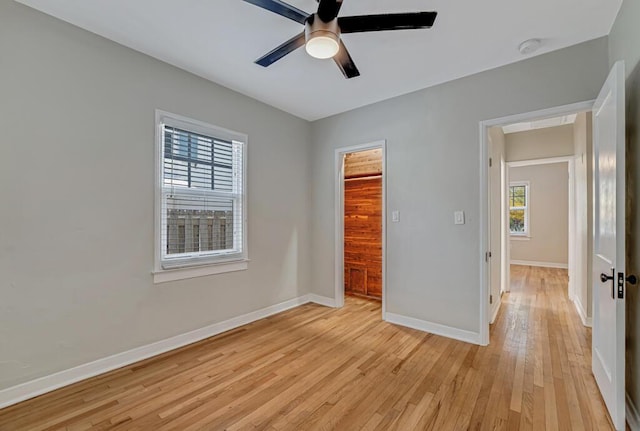 720 N Ocean Breeze, Lake Worth Beach, FL 33460 - unfurnished bedroom with light wood finished floors, a ceiling fan, and a closet
