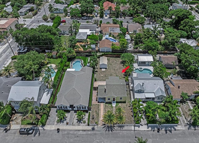 720 N Ocean Breeze, Lake Worth Beach, FL 33460 - aerial view of property's location with nearby suburban area and a pool