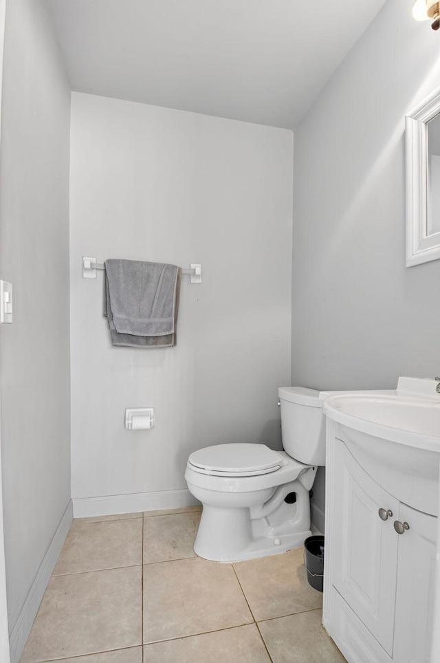 13984 Via Flora Unit B, Delray Beach, FL 33484 - bathroom with vanity and tile patterned flooring