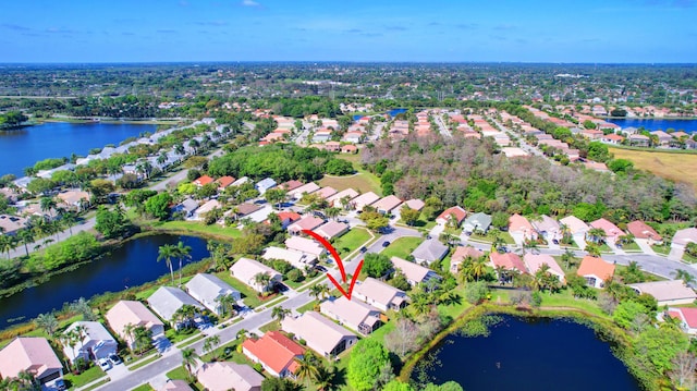 1738 Barnstable Rd, Wellington, FL 33414 - aerial view of property and surrounding area with nearby suburban area