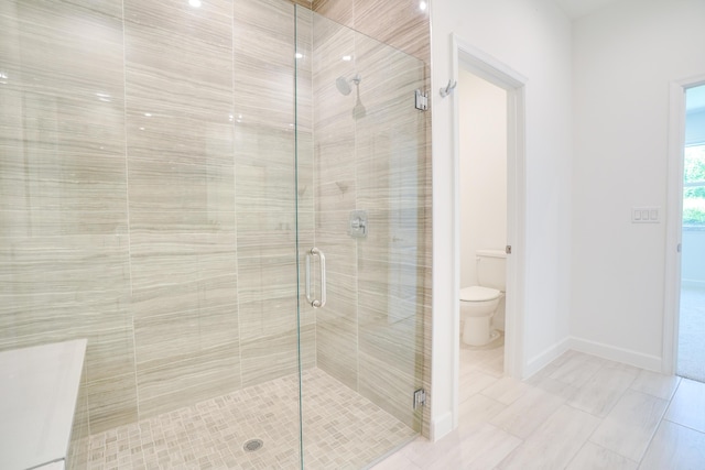 11687 SW Viridian Blvd, Port Saint Lucie, FL 34987 - bathroom featuring toilet and a stall shower