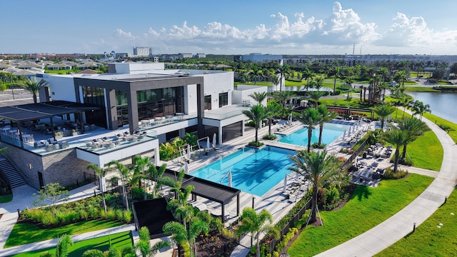 11687 SW Viridian Blvd, Port Saint Lucie, FL 34987 - community pool featuring a water view