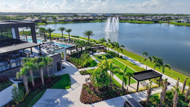 11687 SW Viridian Blvd, Port Saint Lucie, FL 34987 - aerial view of a pool and a nearby body of water