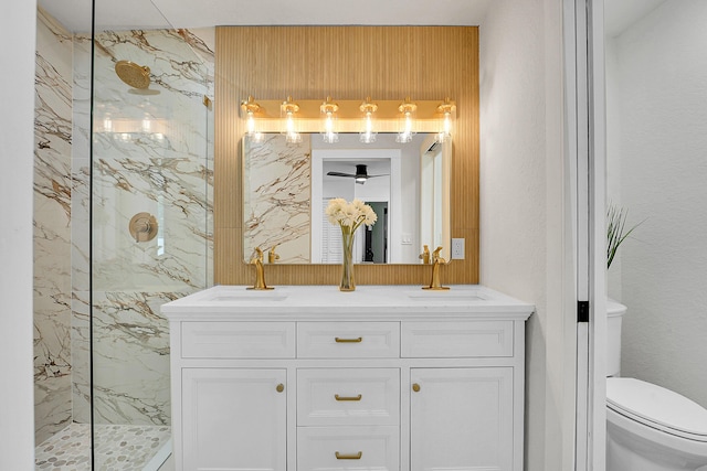 950 York St, West Palm Beach, FL 33401 - full bath with a marble finish shower and double vanity