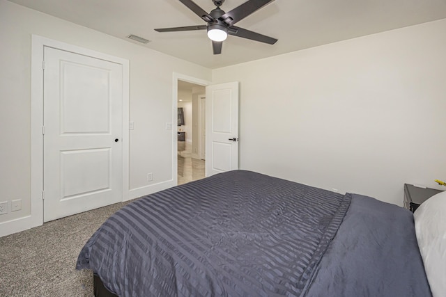 1518 Lee Ct, Lake Worth, FL 33461 - bedroom with carpet flooring and a ceiling fan