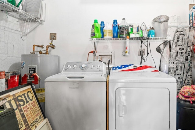 18 Winchmore Ln, Boynton Beach, FL 33426 - washroom with independent washer and dryer and electric water heater