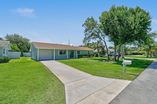 1522 Lance Rd, Jupiter, FL 33469 - ranch-style home featuring a garage, concrete driveway, and stucco siding