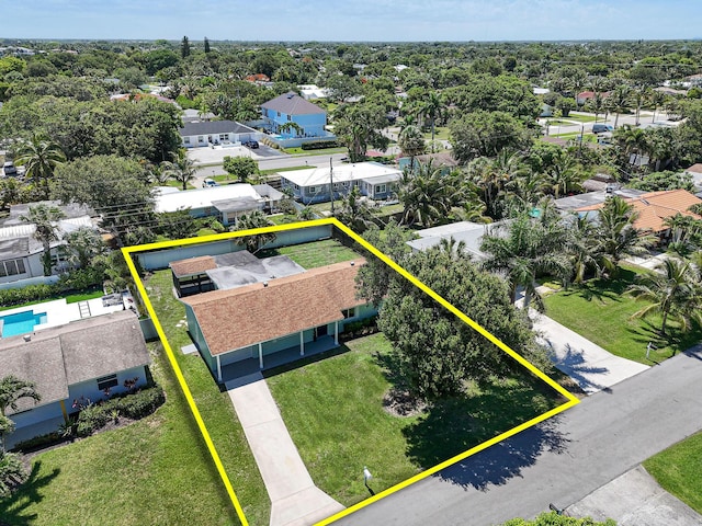 1522 Lance Rd, Jupiter, FL 33469 - aerial view of residential area with property boundaries highlighted