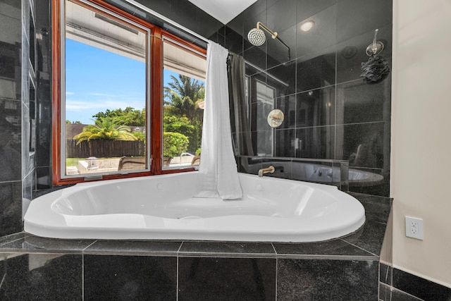 9070 NW 16th St, Plantation, FL 33322 - full bath with a bath and a tile shower