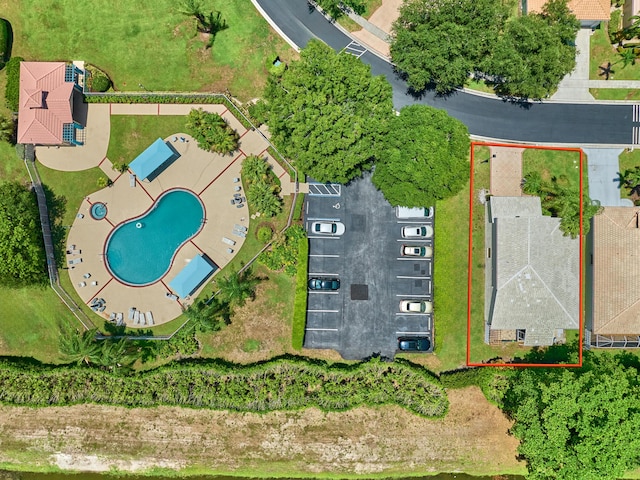 10889 Fillmore Dr, Boynton Beach, FL 33437 - aerial view of property and surrounding area featuring property boundaries highlighted