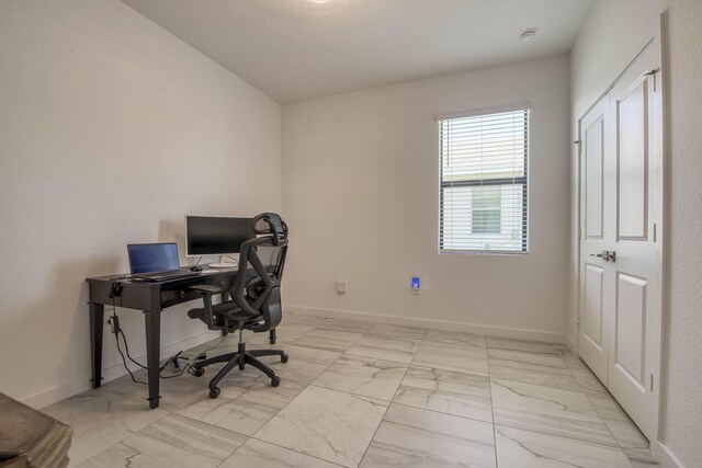 1850 NE Ocean Dunes Dr, Jensen Beach, FL 34957 - office area with marble finish floors
