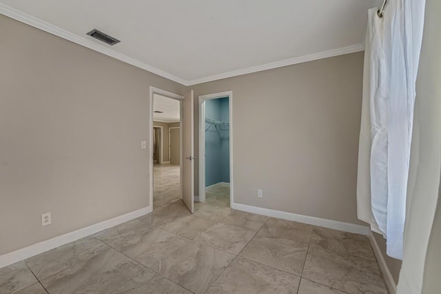 732 Neil Rd Unit 1-4, West Palm Beach, FL 33415 - empty room with crown molding and baseboards