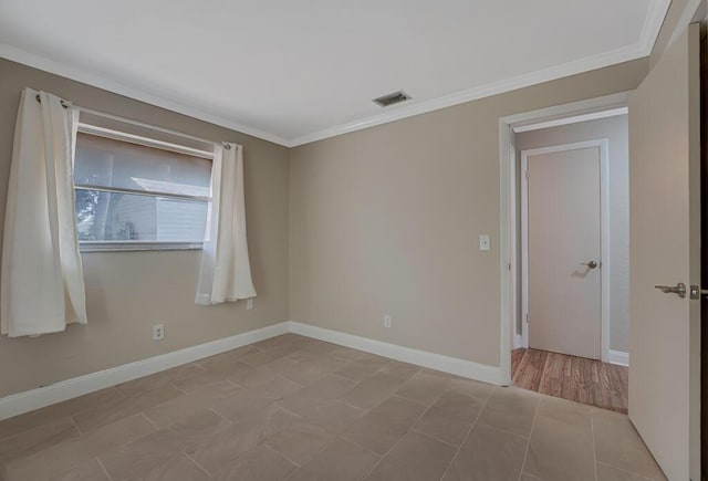 732 Neil Rd Unit 1-4, West Palm Beach, FL 33415 - empty room with ornamental molding and baseboards