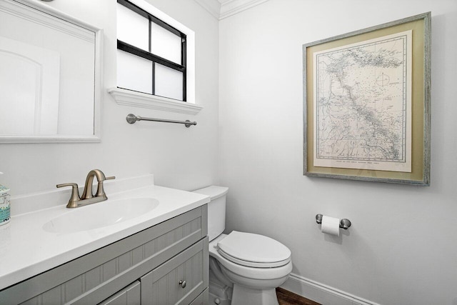421 N Cypress Dr Unit 15, Tequesta, FL 33469 - bathroom with vanity and ornamental molding