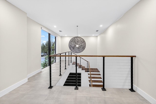 1807 NE 18th St, Fort Lauderdale, FL 33305 - stairs with baseboards and recessed lighting