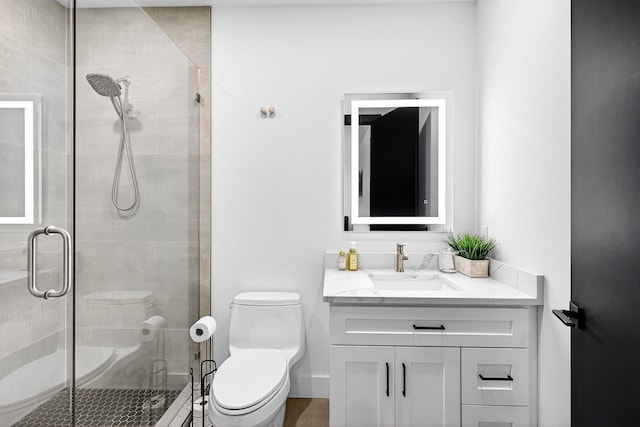1807 NE 18th St, Fort Lauderdale, FL 33305 - full bathroom with vanity and a shower stall