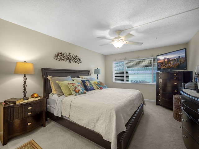 52 Yacht Club Dr Unit 103, North Palm Beach, FL 33408 - bedroom featuring carpet flooring, ceiling fan, and a textured ceiling