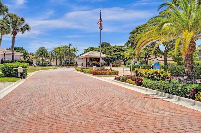 5465 Monterey D Cir Unit D, Delray Beach, FL 33484 - view of community with a gazebo