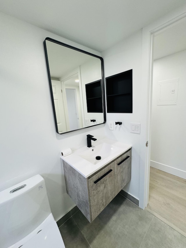 970 Normandy U, Delray Beach, FL 33484 - bathroom featuring vanity and toilet