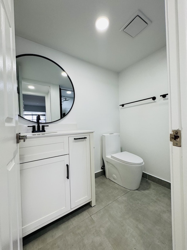 970 Normandy U, Delray Beach, FL 33484 - bathroom featuring vanity and concrete floors