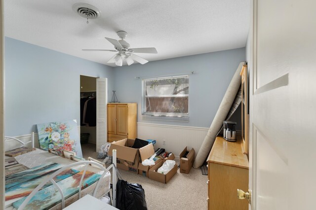 2860 Sheriff Way, Winter Park, FL 32792 - carpeted bedroom with crown molding and a ceiling fan