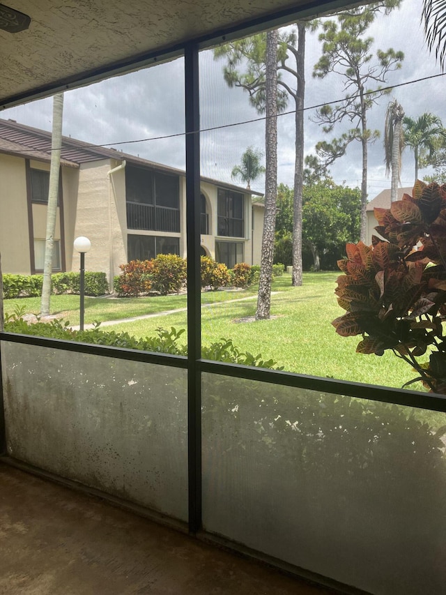 441 Pine Glen Ln Unit B1, Greenacres, FL 33463 - view of unfurnished sunroom
