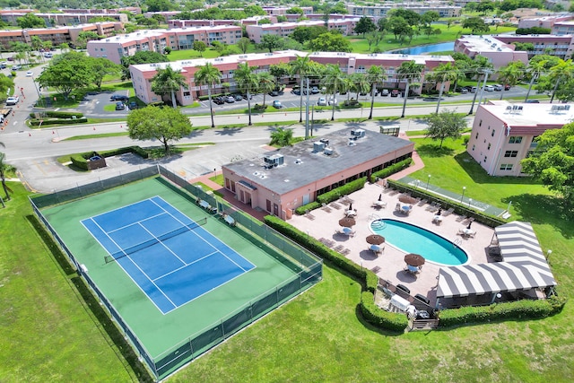 9700 Sunrise Lakes Blvd Unit 305, Sunrise, FL 33322 - drone / aerial view of a pool area
