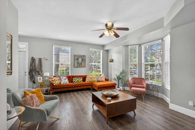 274 Murray Ct, Jupiter, FL 33458 - living area with a ceiling fan and wood finished floors