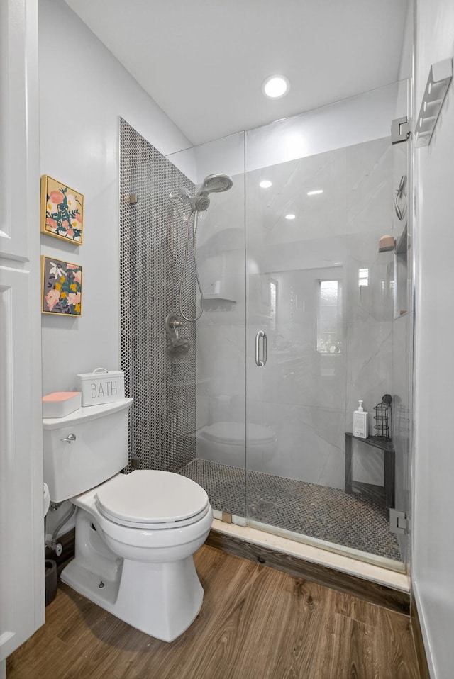 274 Murray Ct, Jupiter, FL 33458 - bathroom with wood finished floors and a shower stall